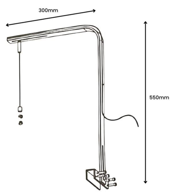 LedStar Hanging Kit Stand - supporto kit di sospensione per plafoniere Serie J, Z, S e X