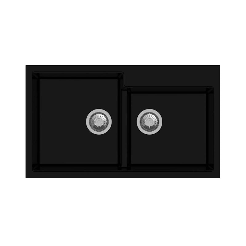 Tip Toe N200 Lavello 2 vasche nero EFFEZ