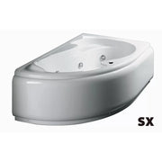 Vasca idromassaggio 150x100 destra angolare serie grazia con pannello