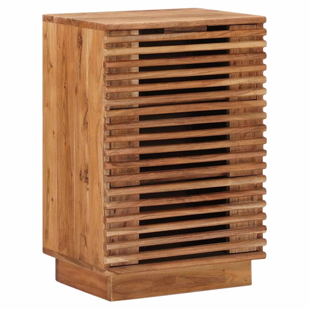Comodino a muro fatto a mano Marrone Teak 40 x 30 x 60 cm