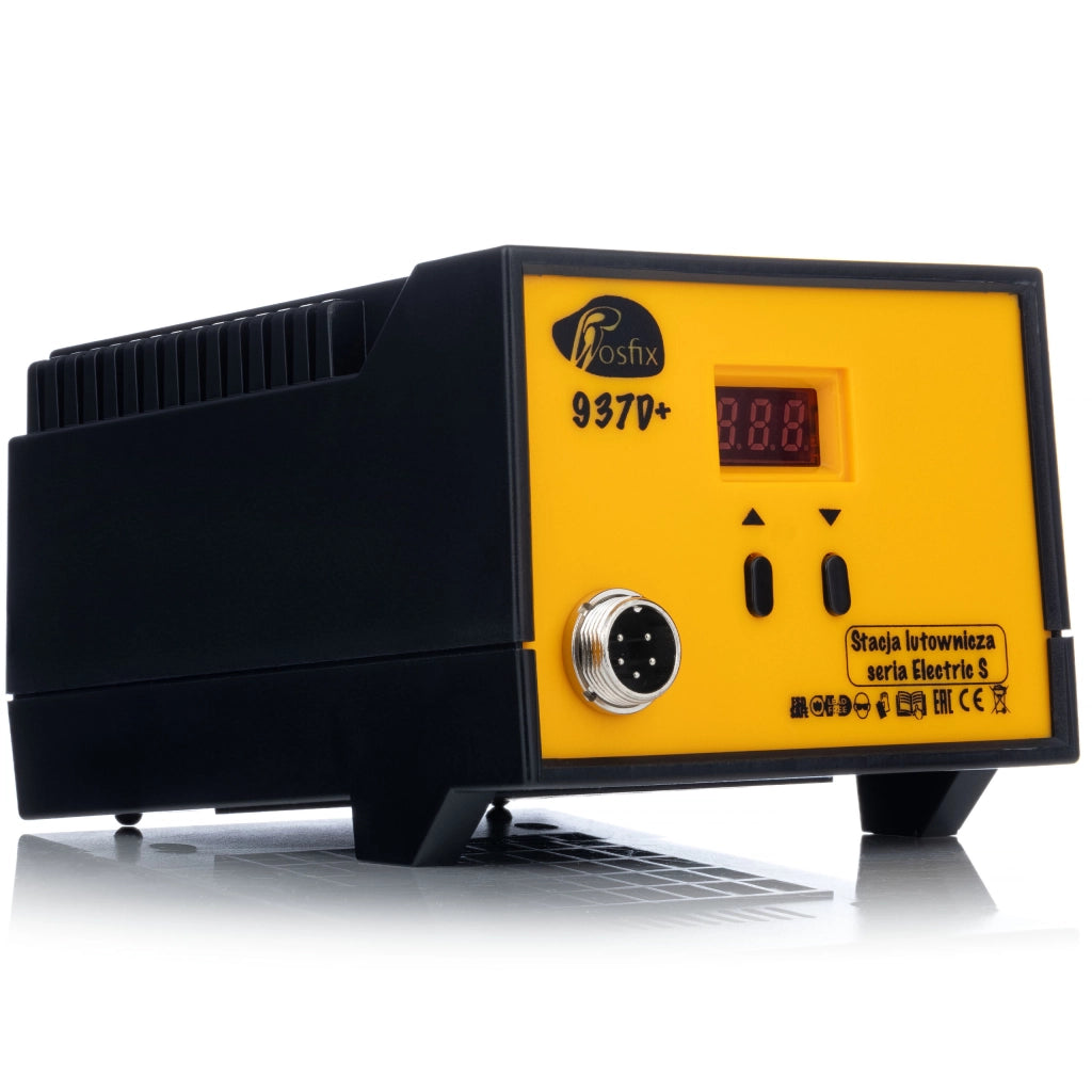 Stazione Saldante 937D+ con Display LCD – 60W, 200-480°C | Griglia Ceramica, ESD Safe, Grotte 900M