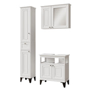 Vicco Set di mobili da bagno Bianco 3 parti