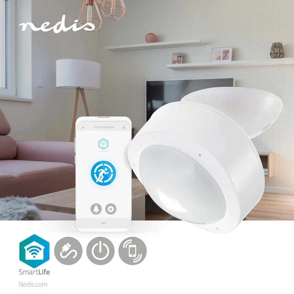 Rilevatore di movimento intelligente Modello WIFISM10CWT SmartLife Bianco Nedis