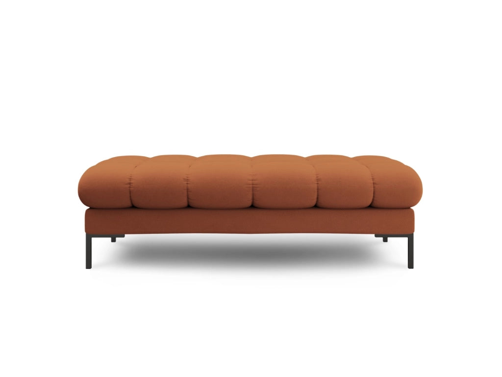 Cosmopolitan Design - Panca "Bali" 2 posti in tessuto strutturato mattone 