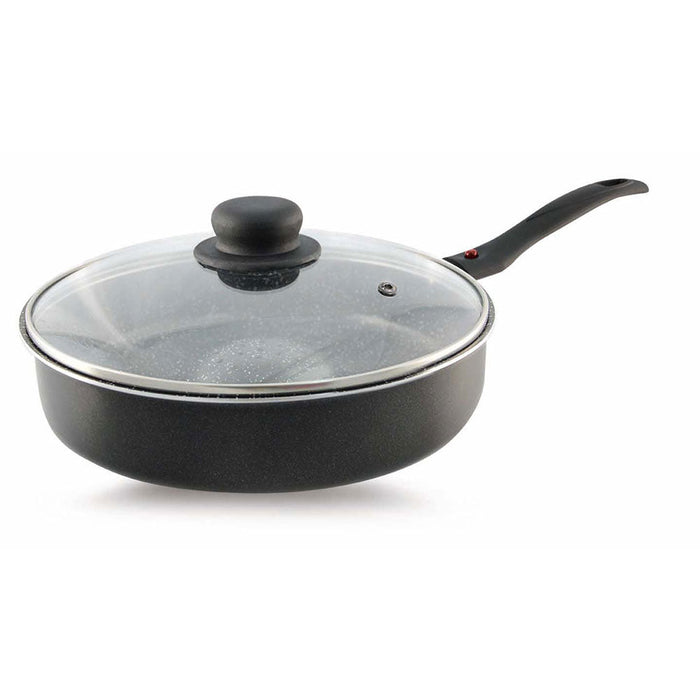 Padella Multiuso Multicooker 26 Cm Cottura Dietetica Ecostone Rivestimento In Pietra Silex Nero