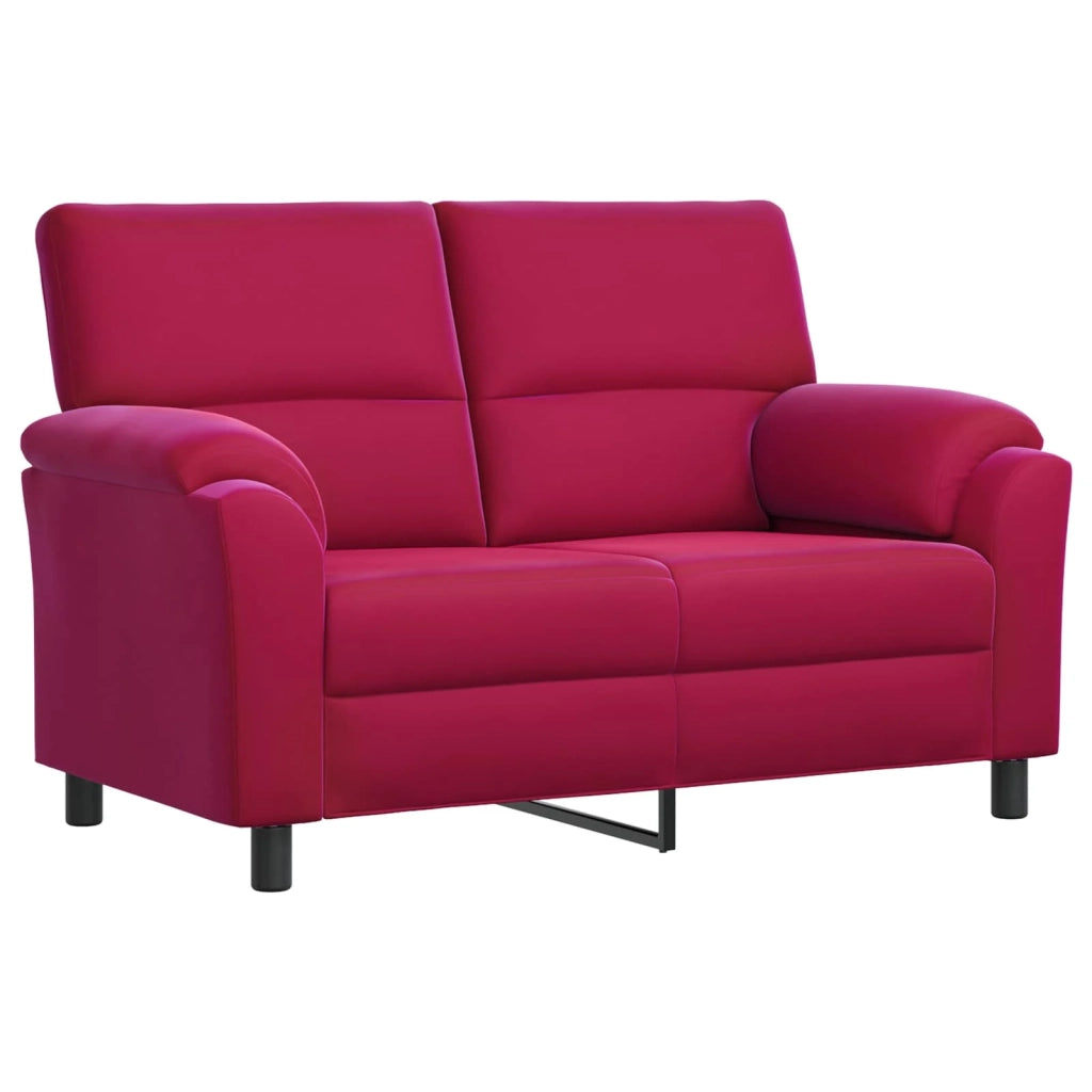 Divano Rosso Vino 154 x 85 x 93 cm Velluto 42040826