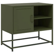 Mobile TV multimediale mensola TV credenza TV sala da pranzo soggiorno camera da letto giallo senape 100,5 x 39 x 60,5 cm acciaio giallo 02_0027653