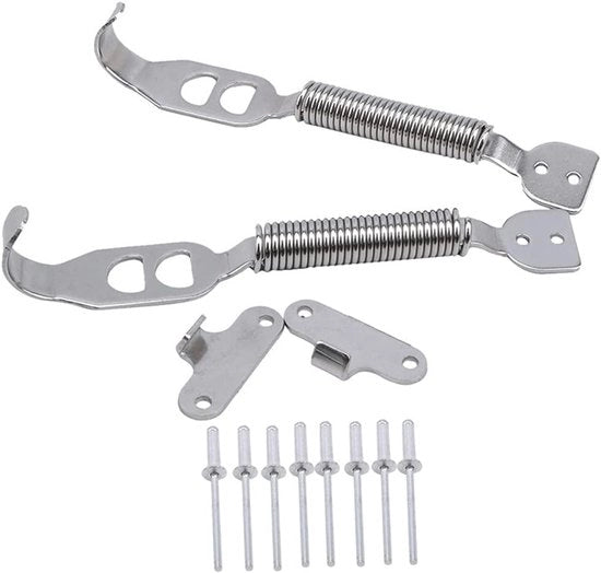 Kit di chiusura motociclistica sportiva - Slit di chiusura in alluminio - Kit di chiusura - Chiusura a vite - Dimensioni 15 cm x 2,5 cm - Peso 180g - Blocco motociclistico