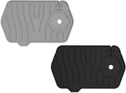 Mat di drenaggio per cucina 2 pezzi - Mat di drenaggio in silicone - Cuscino multifunzionale per asciugatura - Mat assorbente lavabile per bagno, rubinetti e piano di lavoro (Nero Grigio)