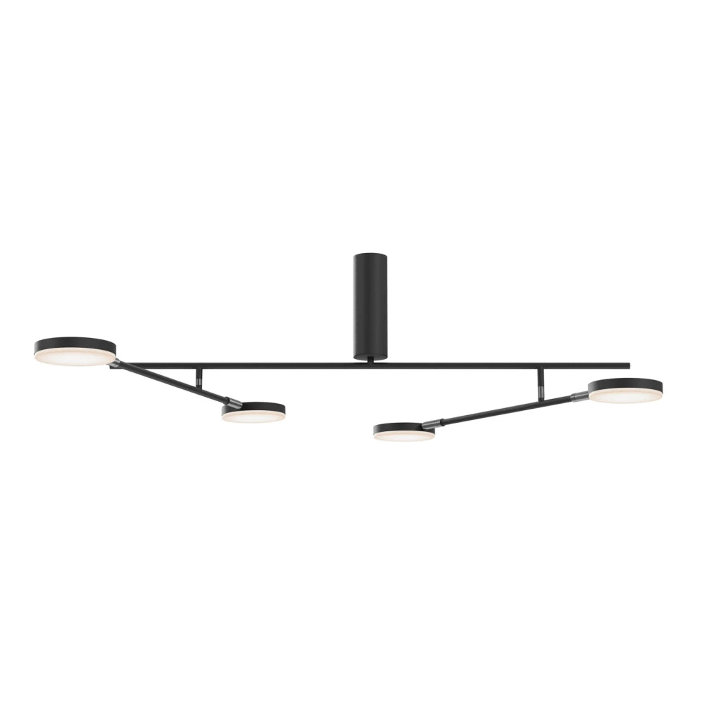 Maytoni Lampada Da Soffitto Moderna Fad 4 luci LED integrato nero metallo