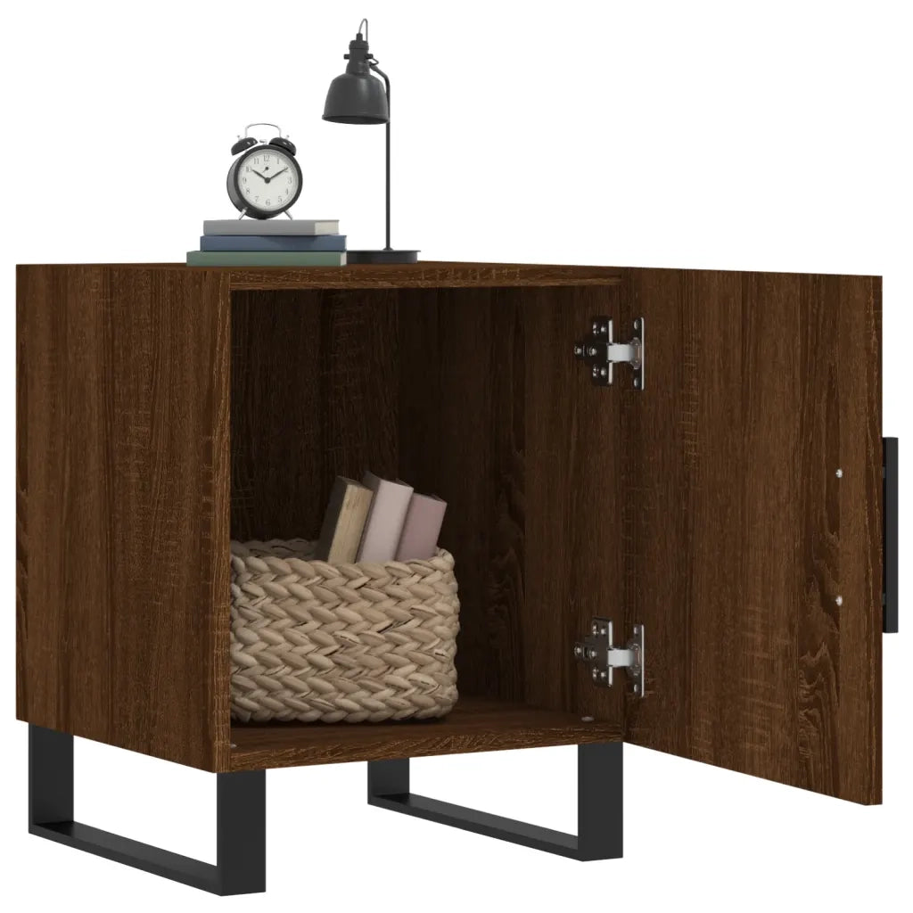 Comodini 2 pz Rovere Marrone 40x40x50 cm in Legno Multistratocod mxl 128486