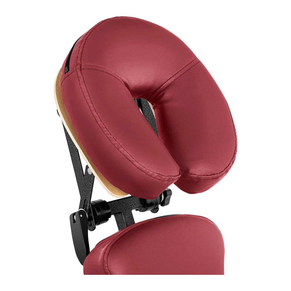 Poltrona massaggiante professionale trasportabile pieghevole con seduta regolabile (struttura: acciaio, rivestimento: PVC, portata: 130 kg, borsa inclusa) 14_0007737