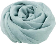Sciarpa Effen Cotone/Lino - Grande Sciarpa - Stola Elegante - 95 x 195 cm - Idrorepellente - Sostenibile - Cappuccio