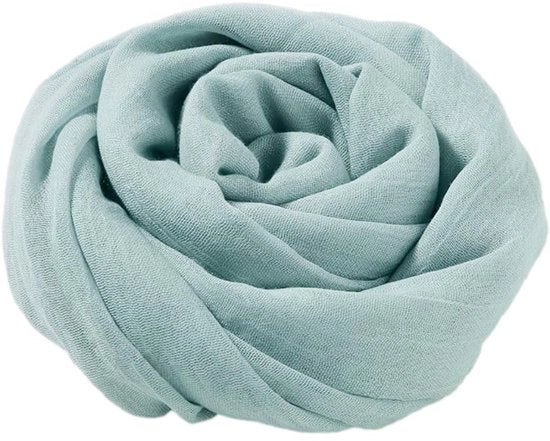 Sciarpa Effen Cotone/Lino - Grande Sciarpa - Stola Elegante - 95 x 195 cm - Idrorepellente - Sostenibile - Cappuccio