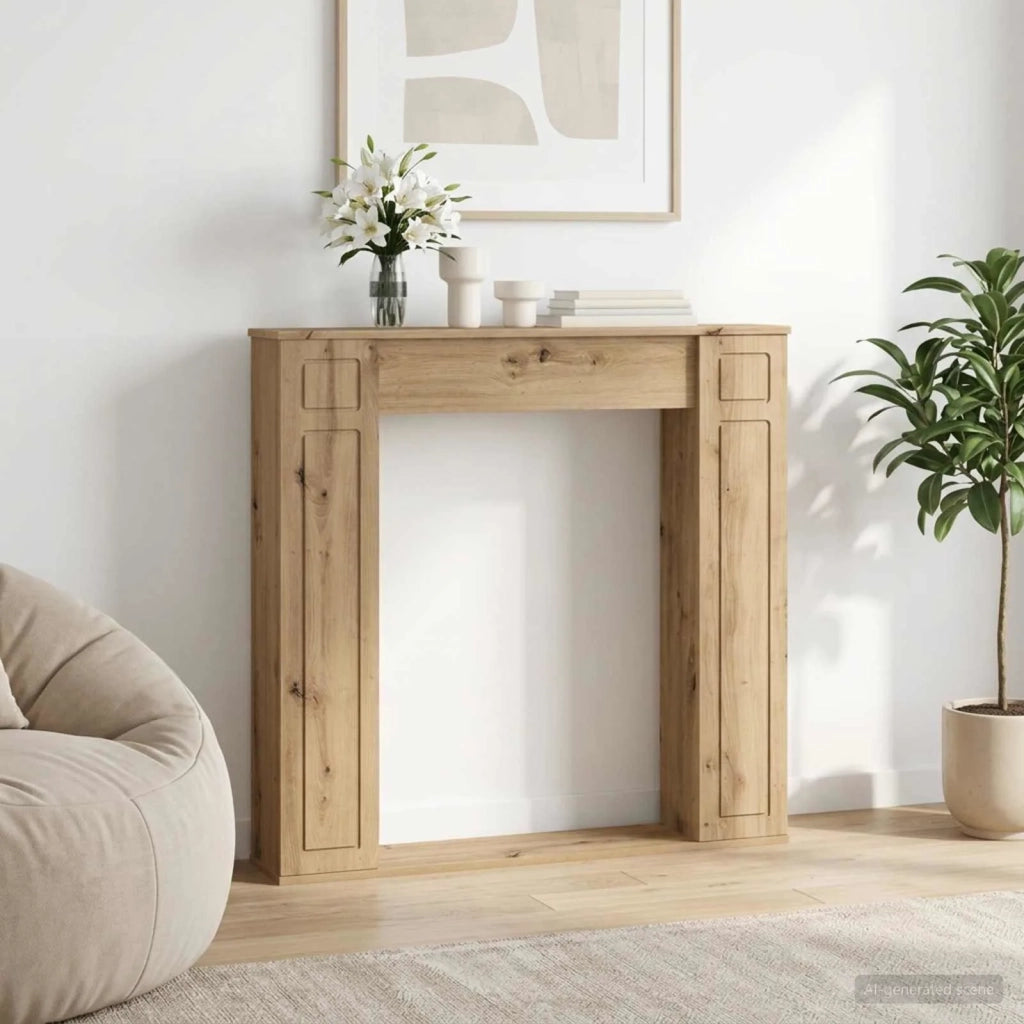 Cornice per camino Rovere Artigianale 100 x 20 x 100 cm 8006623