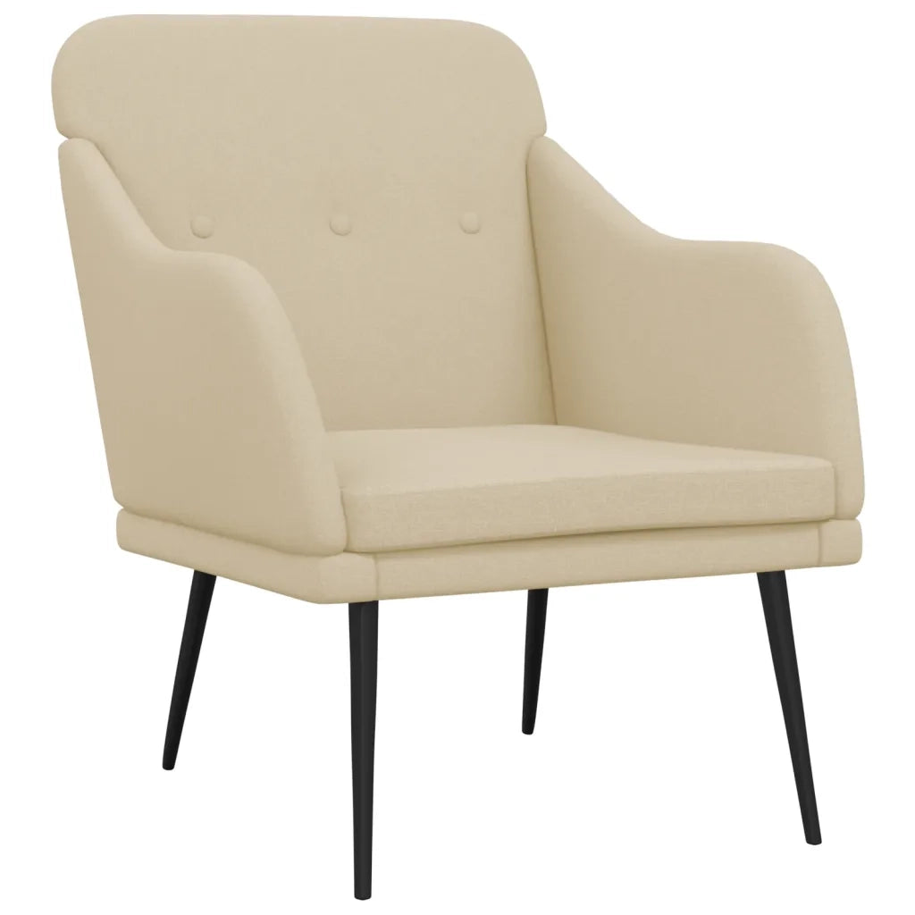 Poltrona Crema 63x76x80 cm in Tessuto cod mxl 14278