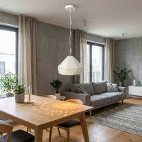 Lampada Da Soffitto Pensile Metallico Bianco APP237-1CP