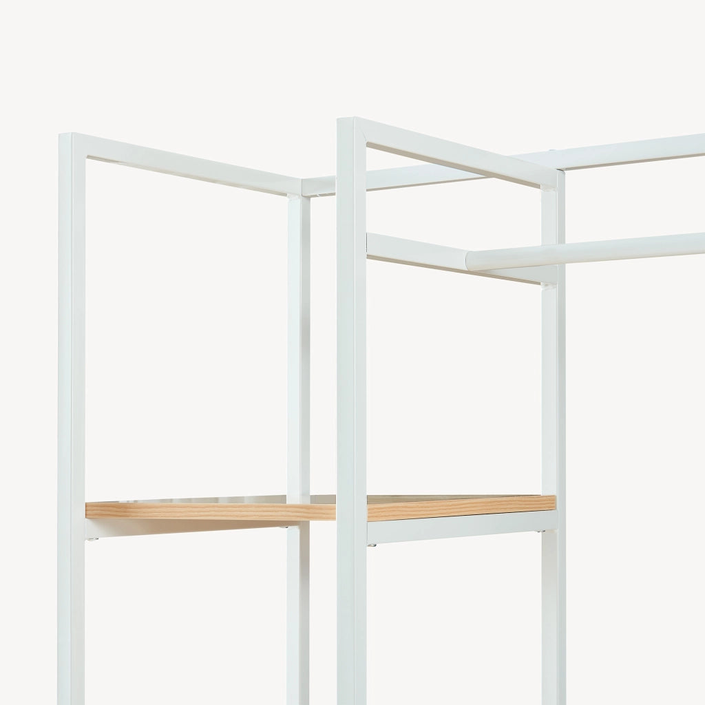 Organizzatore Guardaroba Horgau 180 x 120 x 40 cm - Effetto Rovere / Bianco [en.casa]