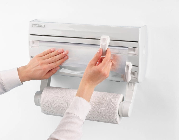 Portarotolo a Parete Pellicola Alluminio Carta Scottex Cucina Leifheit Parat F2
