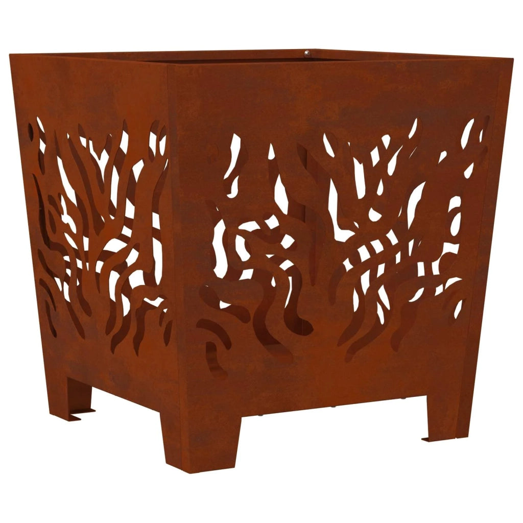 Focolare Marrone 40 x 40 x 40 cm acciaio corten CFW4270602