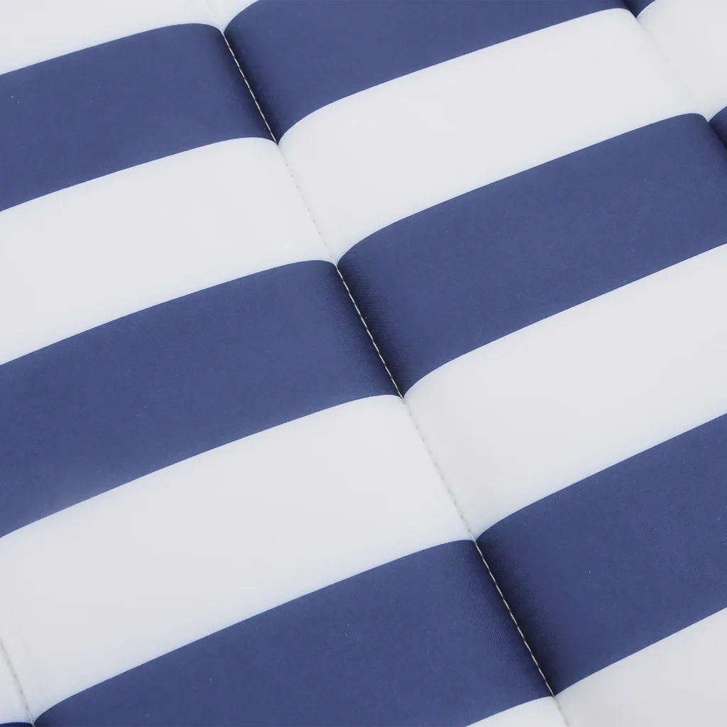 Cuscino per Lettino a Righe Bianche e Blu in Tessuto Oxford 361421