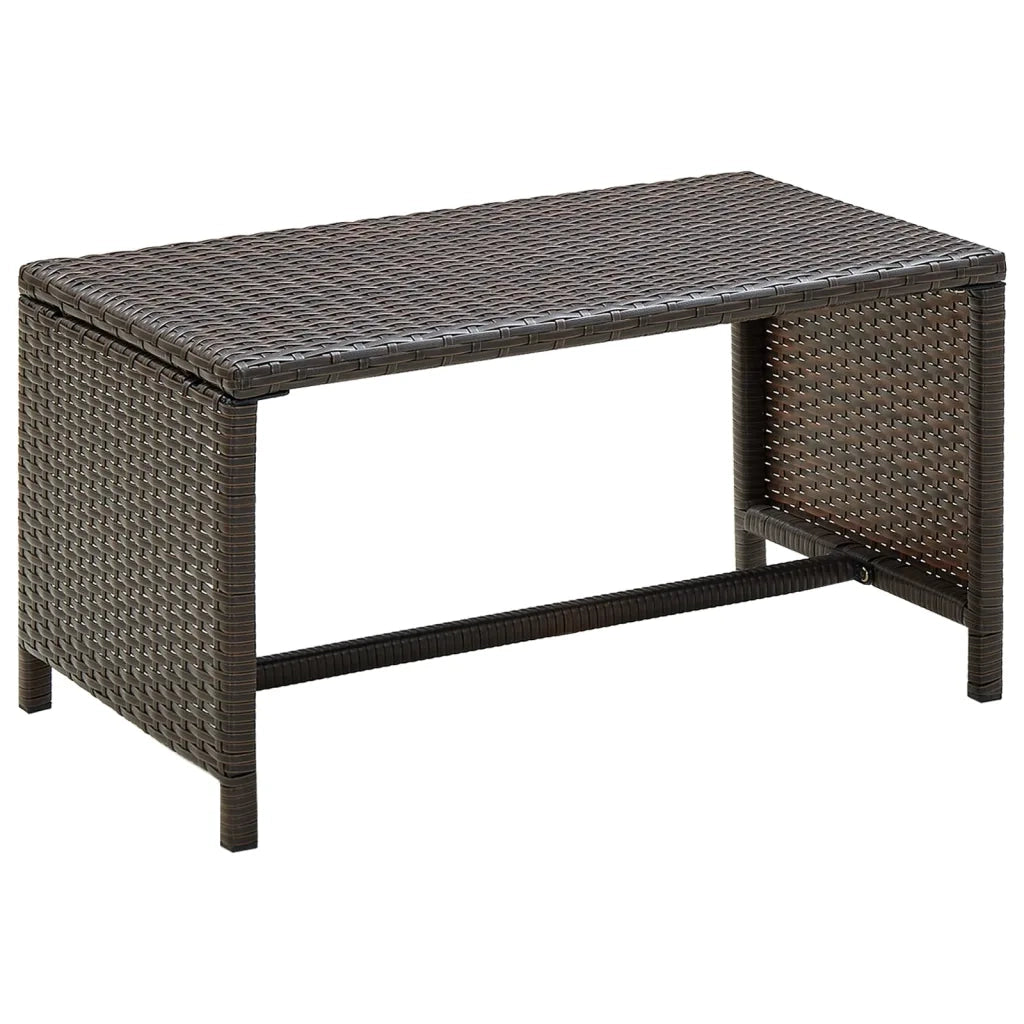 Set Divani da Giardino 4 pz con Cuscini in Polyrattan Marrone cod mxl 34889