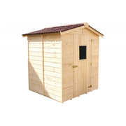 Casetta in legno da giardino con lucernario – 160x160 cm – pannelli 16 mm, tetto bitumato e pavimento – ED1616.01 Foresta