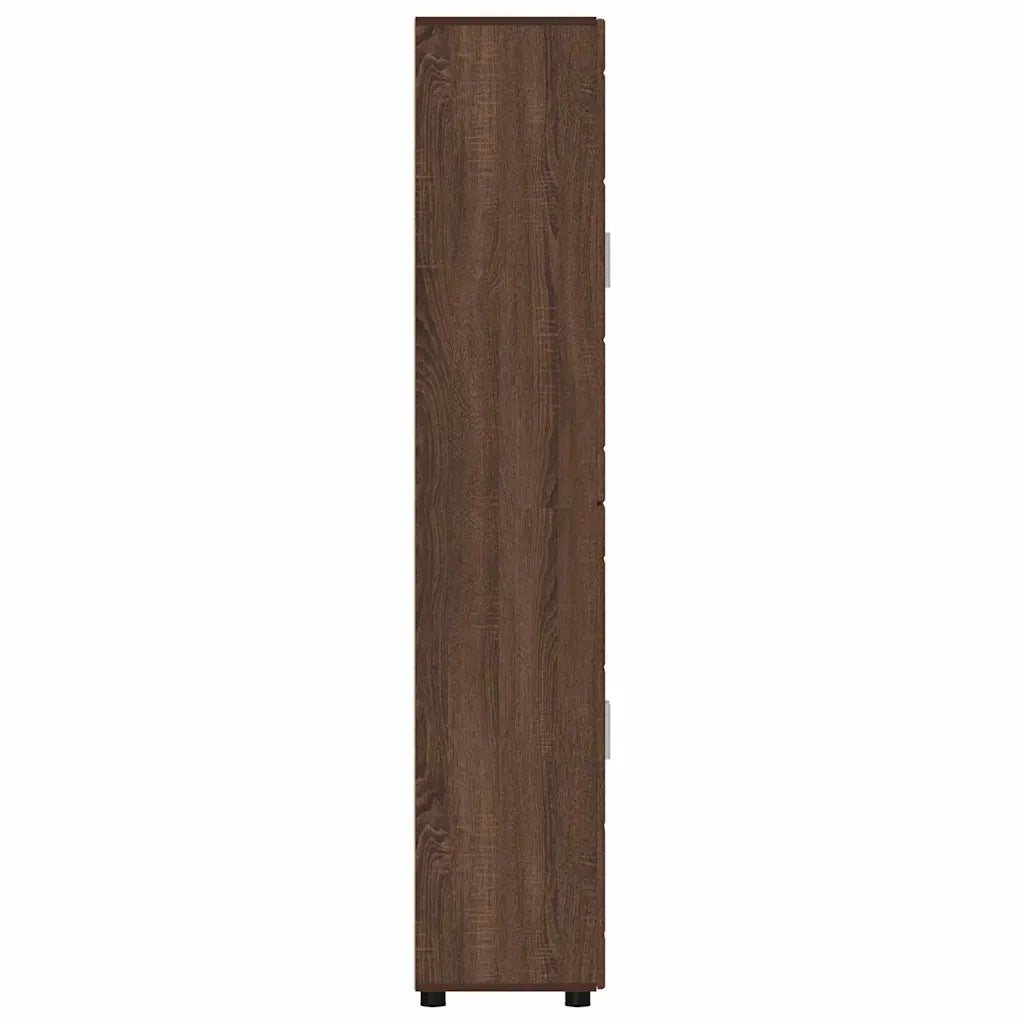 Credenza con lo scaffale FLORIN Rovere Marrone 60 x 35 x 182 cm 3397911