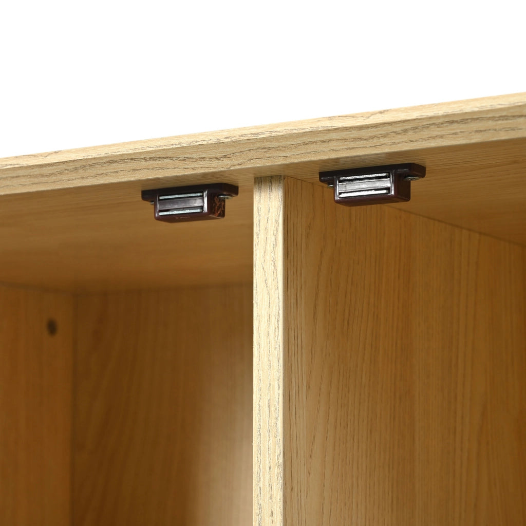 CREDENZA 120x40x80 cm Rovere in MDF e metallo