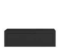 Mensola da Parete 1 Cassetto 45x13,4x23,7 cm in Fibra di Legno Lego Maxi Nero
