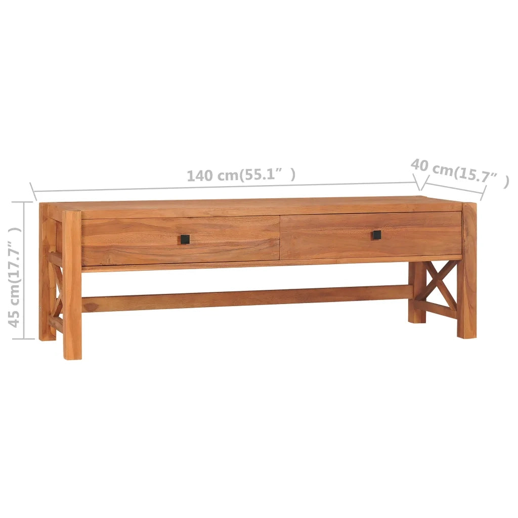 Mobile TV | Armadietto TV | Mobile Porta TV 140x40x45 cm in Legno di Teak