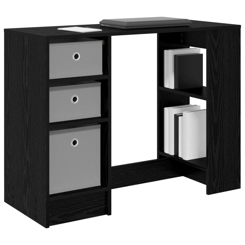 Scrivania Rovere Nero 100 x 40 x 75 cm Legno multistrato 8000453
