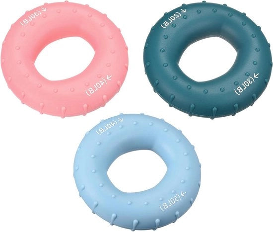 Manubrio di forza per arrampicata e rocce - Set di 20-30/30-40/40-50/50-60 kg - Silicone - Rafforza la forza - Manubrio di forza per arrampicata.