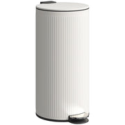 Cestino 30 L con Pedale e Coperchio a Chiusura Morbida ¨C zephmum ¨C Nero, Metallo, 36x30x60,5 cm