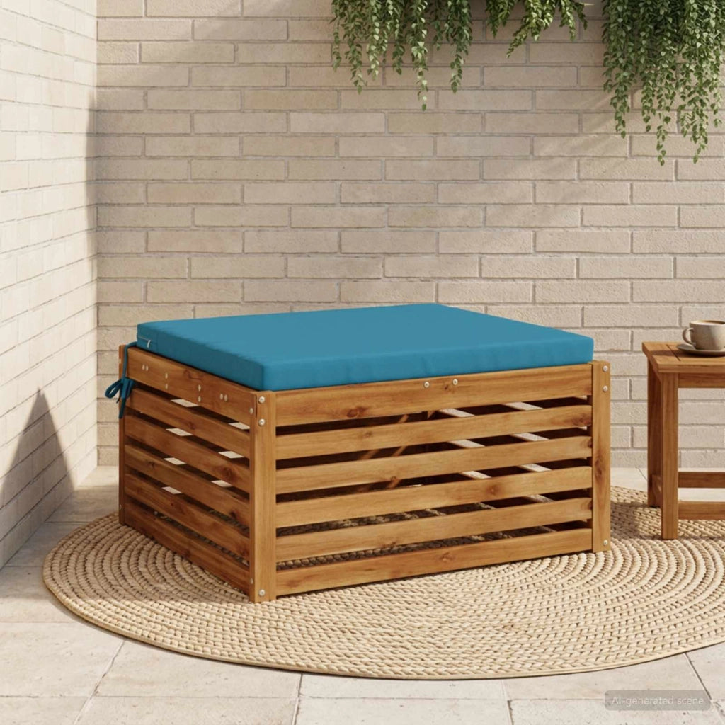 Cuscino per Sedia in Unico Pezzo SOEST 100% Poliestere Azzurro 944685