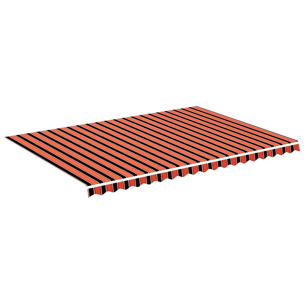 Tessuto di Ricambio Tenda da Sole Arancione e Marrone 5x3,5 m 311962