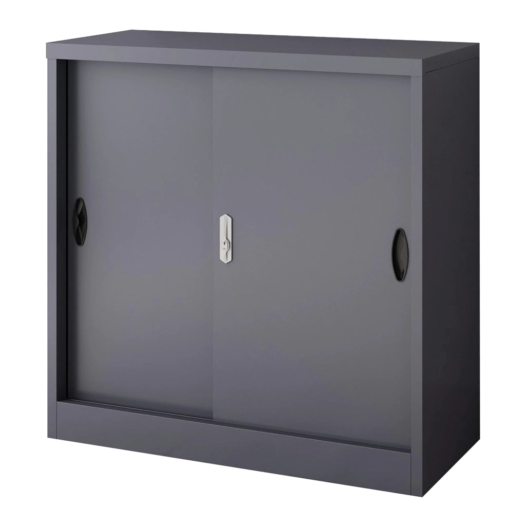 Armadio spogliatoio ufficio mobile contenitore per ufficio officina camera da letto ufficio acciaio rieti acciaio laccato 90 x 40 x 90 cm grigio scuro 03_0006344