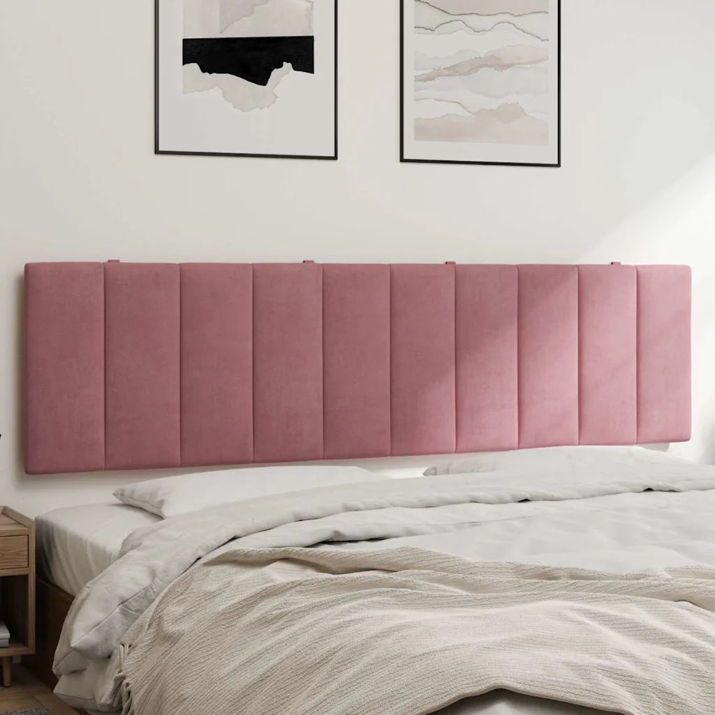 Cuscino Testiera Hanko Rosa 180 cm in Velluto CFW5616692