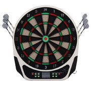 Bersaglio Elettronico Digitale 44x50x3,2 cm fino a 8 Giocatori con Schermo a LED Bianco