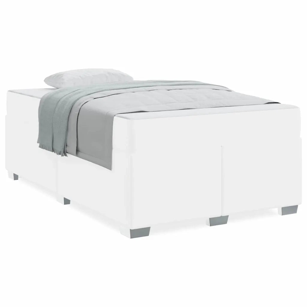 vidaXL Struttura del letto Bianco 120 x 200 cm Pelle sintetica