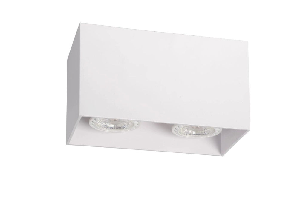 Faretto soffitto Lucide Bodi 2xGU10 bianco alluminio