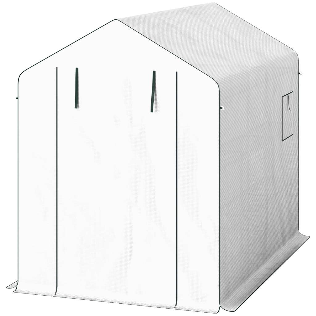 Serra da Giardino 3 m2 ¨C Zephmum ¨C 3 Ripiani, PE 135 g/m2, Porta a Rullo