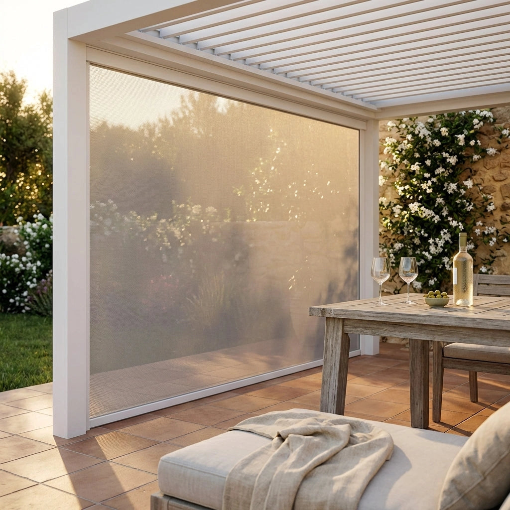 Parete laterale zanzariera per pergola bioclimatica Tony - TONY