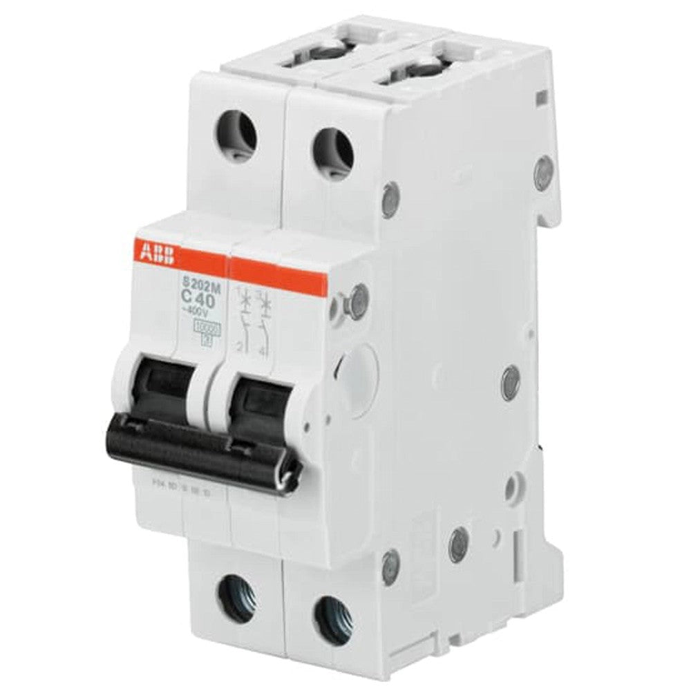 Interruttore magnetotermico S 202 M D10 2P 10kA (S600477) Abb