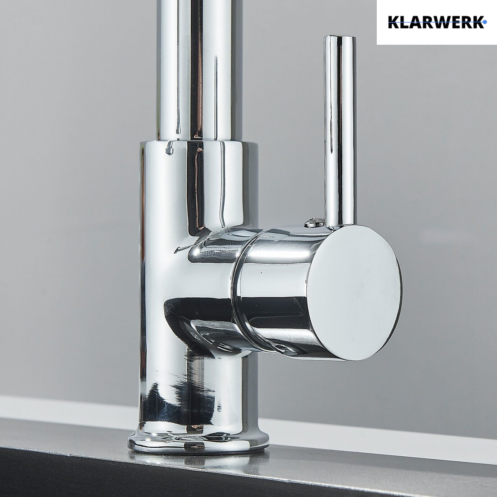 Bernd | Rubinetto cucina gastronomia restaurante cromato con molla|flessibile in acciaio inossidabile|Il miscelatore può essere Alta pressione 2 porte