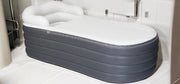 Bagno opzionale per adulti - Bagno pieghevole - Bagno libero - 168x76x68cm/Grigio scuro