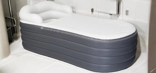 Bagno opzionale per adulti - Bagno pieghevole - Bagno libero - 168x76x68cm/Grigio scuro