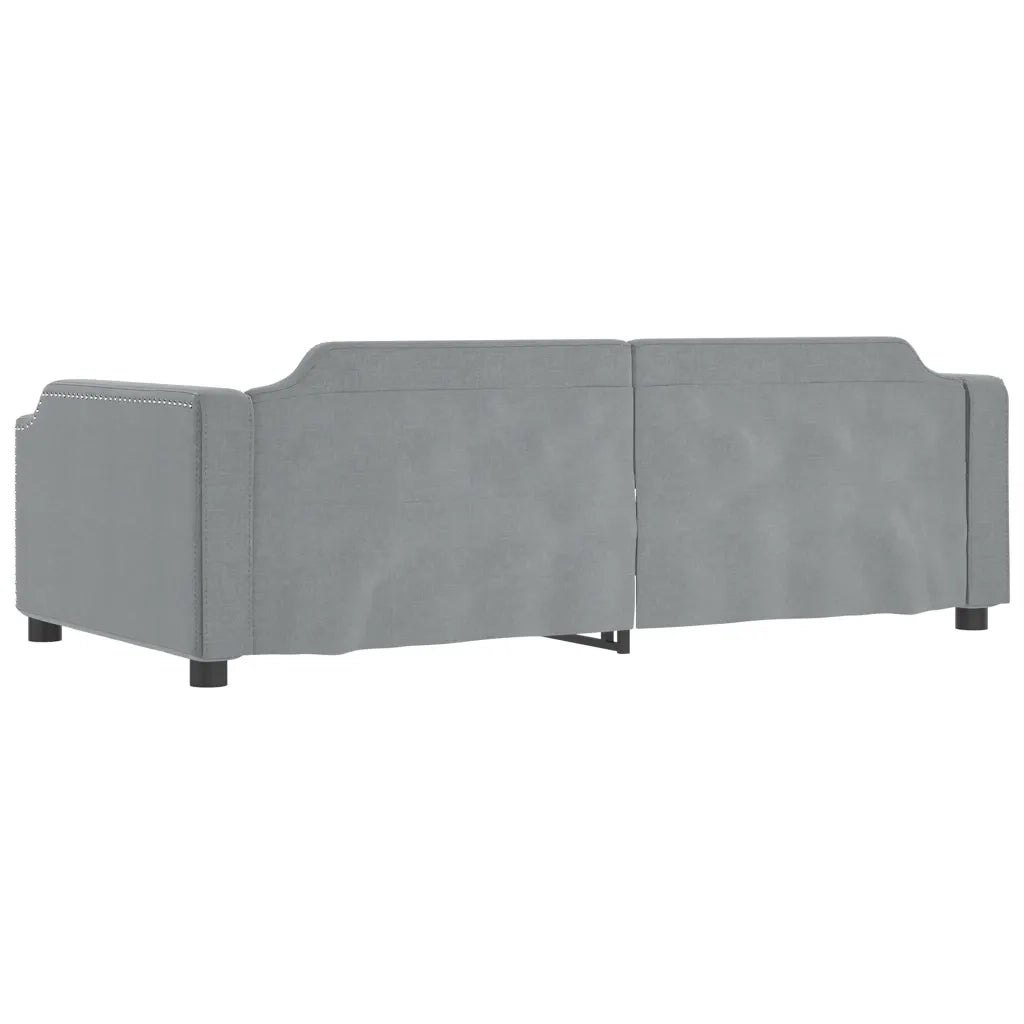 Divano letto | Sof¨¤ letto | Letto singolo Estraibile Grigio Chiaro 80x200 Tessuto