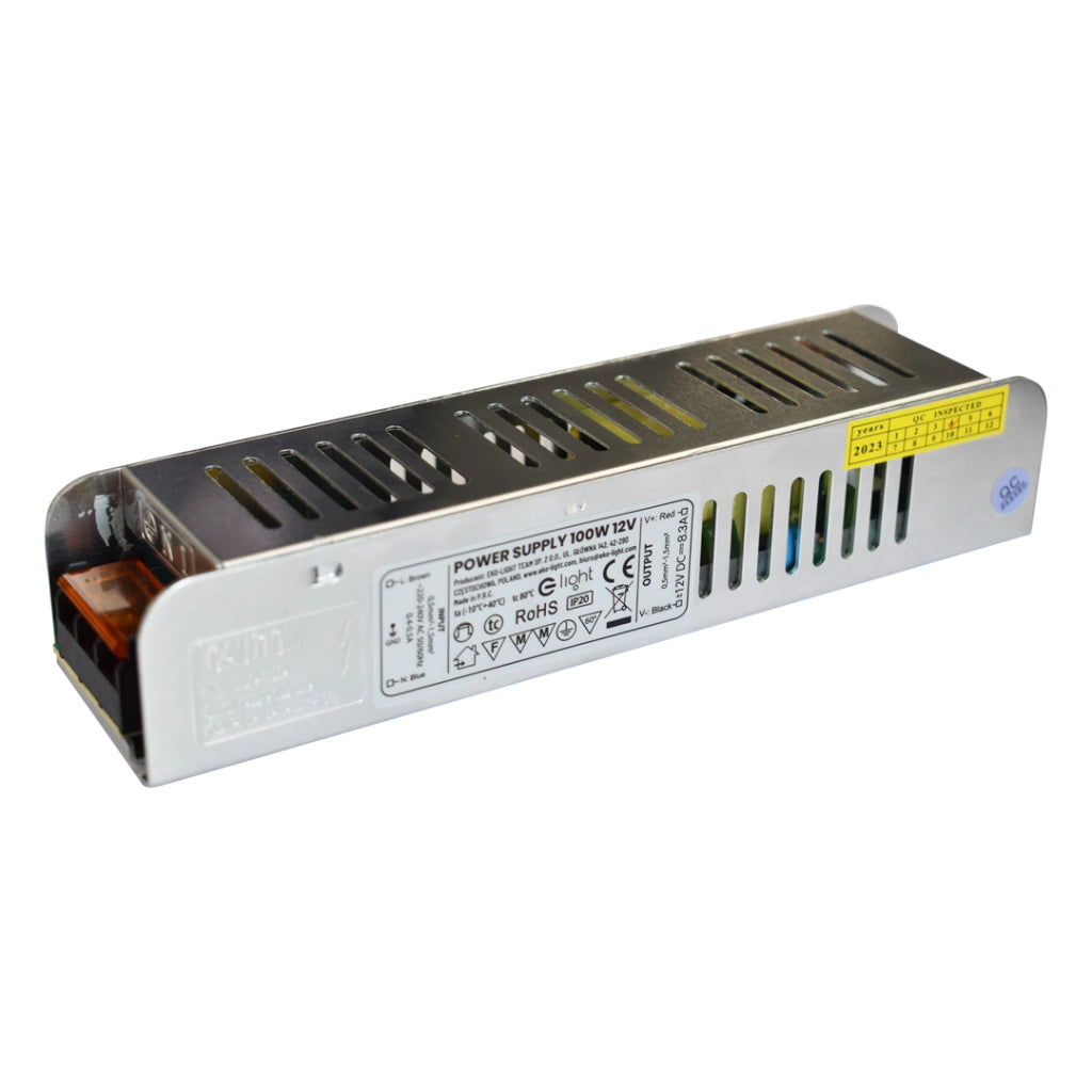Alimentatore LED 100W 12V DC IP20 metal Eko-Light EKZAS366