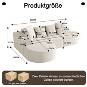 Divano modulare Cloud (L) - Xylo - Schiuma ad alta resilienza, design contemporaneo